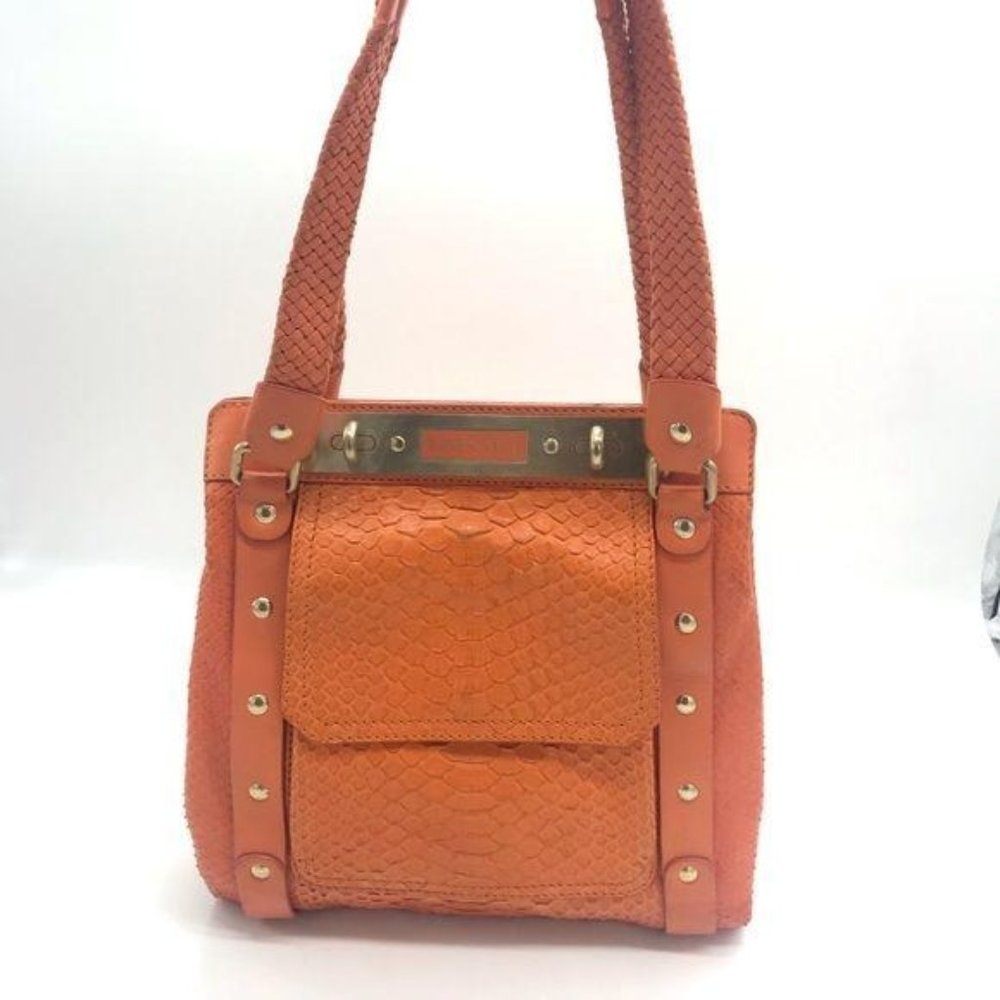 Versace Snakeskin Leather Bag